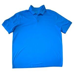 Nike Golf Blue Dri-Fit Polo Shirt XL Tour Performance Polyester Mens Short Sleev